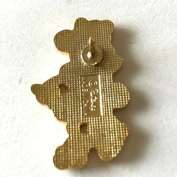 Vintage Minnie Mouse Pin Disney Designs Enamel Brooch Lapel Hat Tie Tac Signed - Picture 5 of 9
